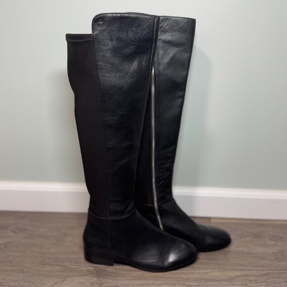 Tall Michael Kors Black Boots Size 7.5 - Picture 1 of 8